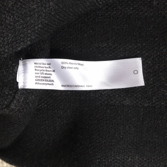 EF Merino Windowpane Grey Pencil Skirt S - Picture 4 of 7